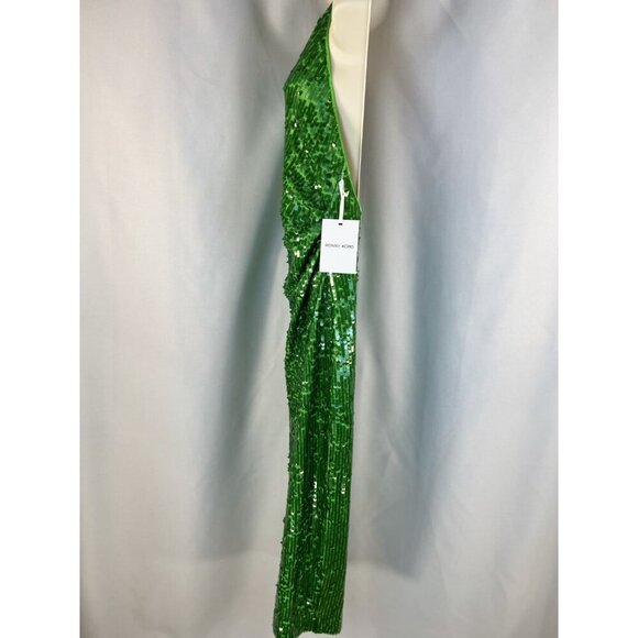 NWT Ronny Kobo Green Sequin Alix Maxi Dress $578 - Picture 6 of 13